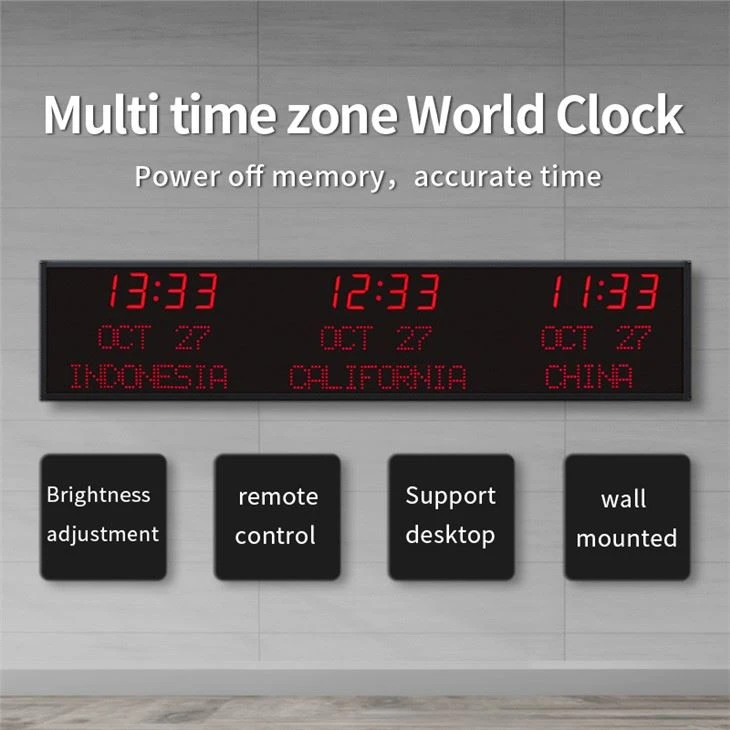 world time zone wall clock